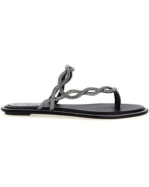 Rene Caovilla 'braid' Sandals - Black