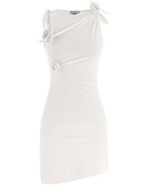 Coperni 'Asymmetric Flower' Dress - White