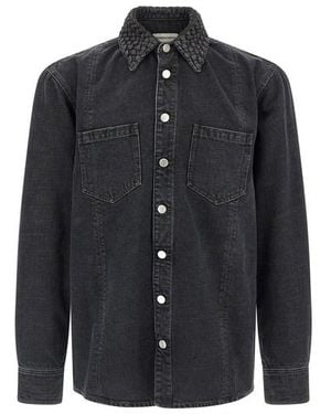 NAMACHEKO Camicia 'Gervis Braided' - Nero