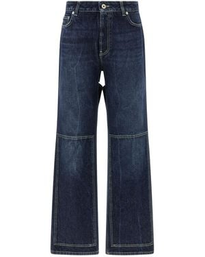 Jean Paul Gaultier 'the Blue Cut-out' Jeans