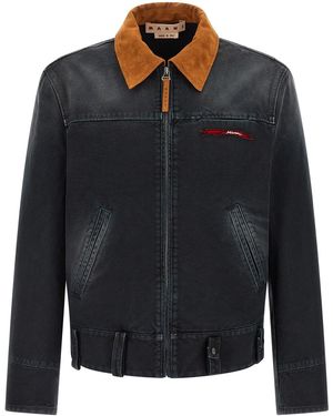 Marni Canvas Jacket - Black