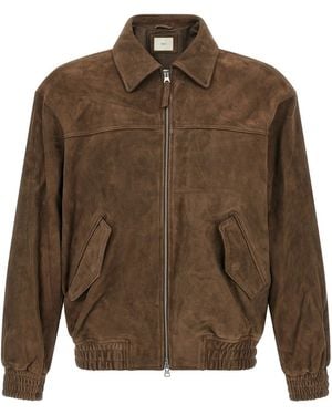 DUNST Blouson Suede - Marrone