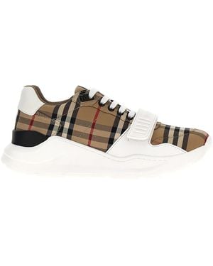 Burberry Check Trainers - Multicolour
