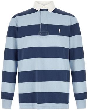 Polo Ralph Lauren Polohemd "L'iconica Maglia Da Rugby" - Blau