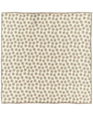 Brunello Cucinelli Polka Dot Pocket Clutch Bag - Natural