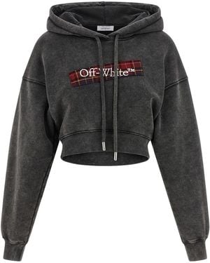 Off-White c/o Virgil Abloh 'check Flan Bookish' Hoodie - Black