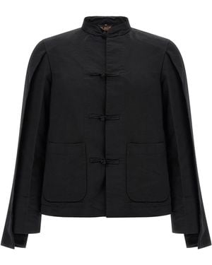 Comme des Garçons Blazer Mit Flügeln - Schwarz