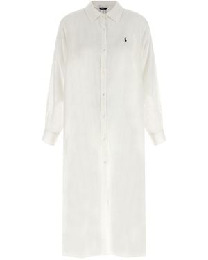 Polo Ralph Lauren 'maxi Boyfriend Shirt' Dress - White