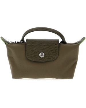 Longchamp Clutch "Le Pliage Green" - Grün