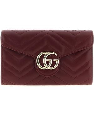 Gucci Geldbörse "Gg Marmont" An Der Kette - Lila