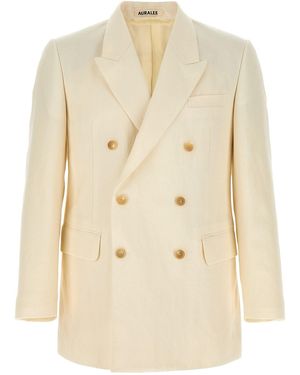 AURALEE Double-breasted Blazer - Natural