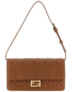 Fendi Wallet On Chain 'Baguette' - Marrone