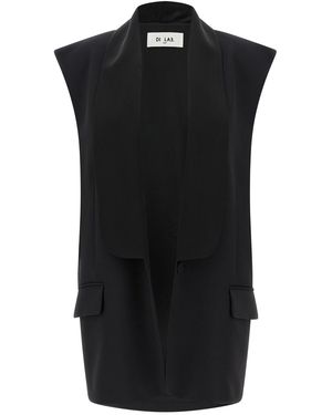 DI.LA3 PARI' Tuxedo Vest - Black