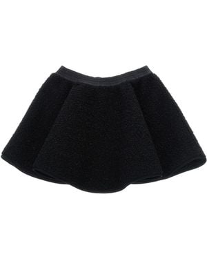 Moncler Metallic Teddy Skirt - Black