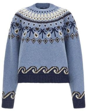 Alanui Maglione 'Sweet Winter' - Blu