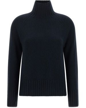 Max Mara Pullover Mit Stehkragen "Mantova" - Blau