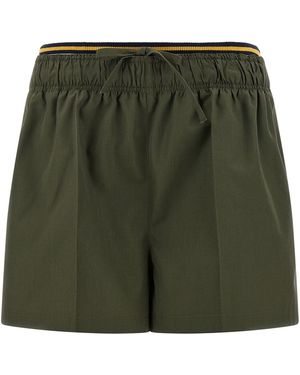 Prada Double Layer Elastic Shorts - Green