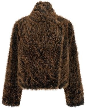 BB COUTURE 'susan First' Eco-fur Coat - Brown