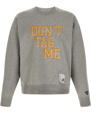 Maison Mihara Yasuhiro 'don't Tag Me' Sweatshirt - Grey