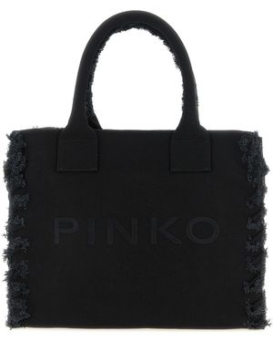 Pinko Medium 'beach' Shopping Bag - Black