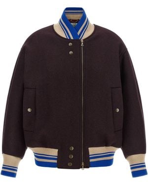 Dries Van Noten Bomberjacke "Valdi" - Blau