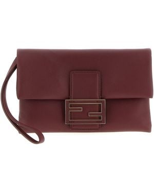 Fendi 'mamma Baguette' Pouch - Purple