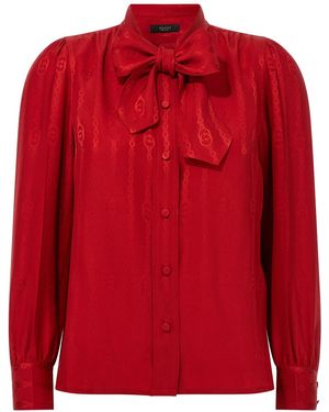Gucci Camicia 'Incrocio Gg' - Rosso