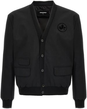 DSquared² Cardigan "Chic Worsted" - Schwarz