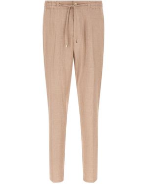 Etro Flamed Linen Joggers - Natural
