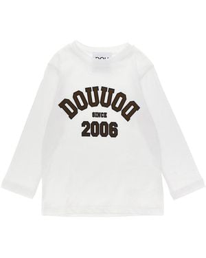 Douuod Logo Print T-shirt - White
