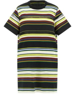 Sacai T-shirt Dress - Green