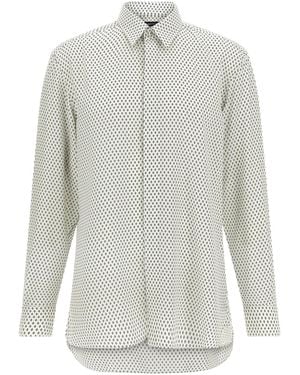 Tom Ford Micro-Print Shirt - White