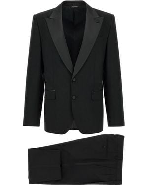 Dolce & Gabbana 'sicilia Light' Tuxedo Dress - Black