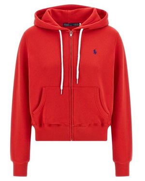 Polo Ralph Lauren Logo Embroidery Hoodie - Red