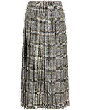 Thom Browne Gonna Plissé - Grigio
