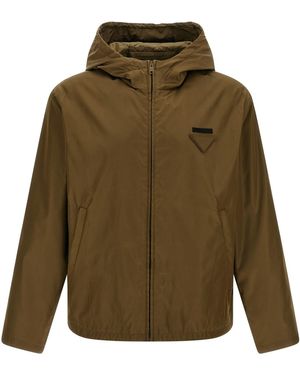 Prada Giacca A Vento Re-Nylon - Verde