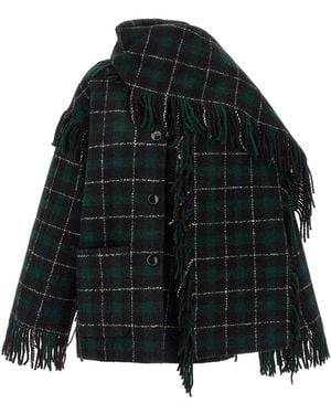 TOTEME Jacket With Integrated Scarf - Black