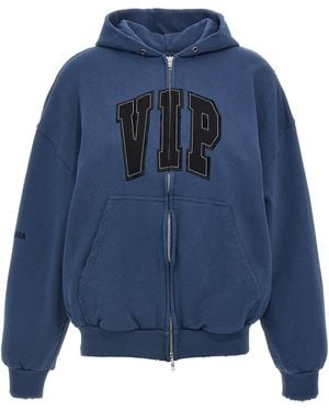 Balenciaga 'Vip Team Logo' Hoodie - Blue