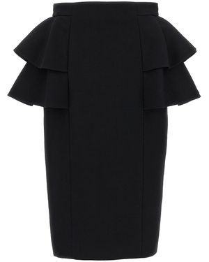 Valentino Garavani Crepe Couture Skirt - Black