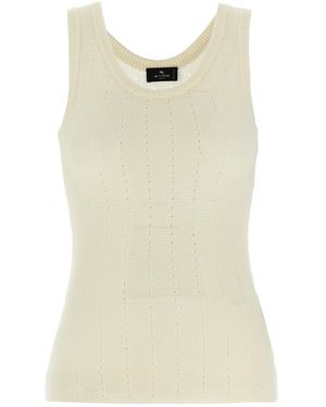 Etro Punched Top - Natural