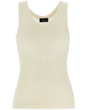 Etro Punched Top - Natural