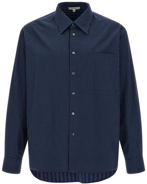 JW Anderson 'patchword Striped' Shirt - Blue