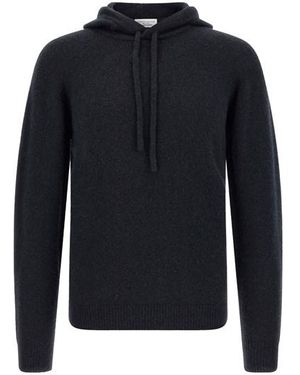 Roberto Collina Maglia Con Cappuccio - Blu