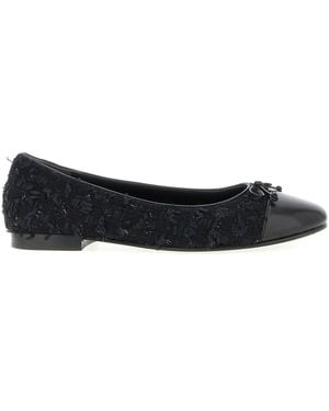 Tory Burch 'cap-toe' Ballet Flats - Black