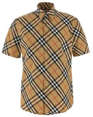 Burberry Check Camicie-Uomo - Multicolore