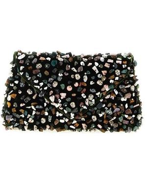 Dries Van Noten Pochette 'Embellished Envelope' - Nero