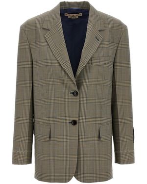 Marni Prince Of Wales Blazer - Green