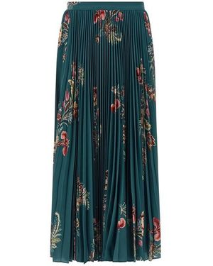 Etro Pleated Skirt - Green