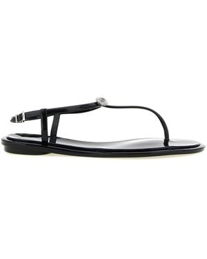 Mach & Mach 'double Bow' Sandals - Black