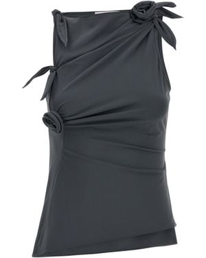 Coperni Top Mit Asymmetrischer Raffung - Grau